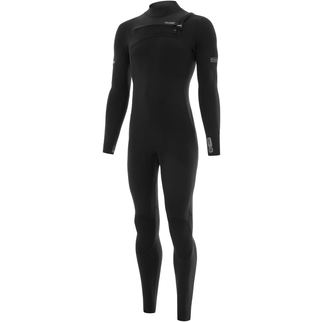 2026 Nyord Da Uomo Solu Yulex 3/2mm Chest Zip Muta SOLM32001 - Black